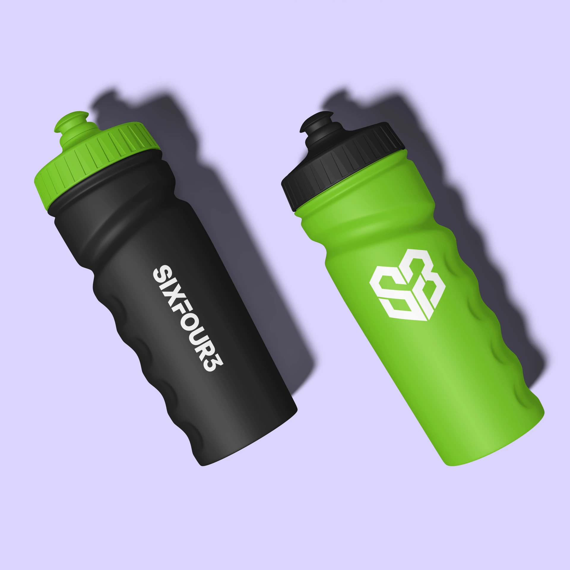 SixFour3 custom branded sports water bottles designed by Washington DC creative agency Design Noon