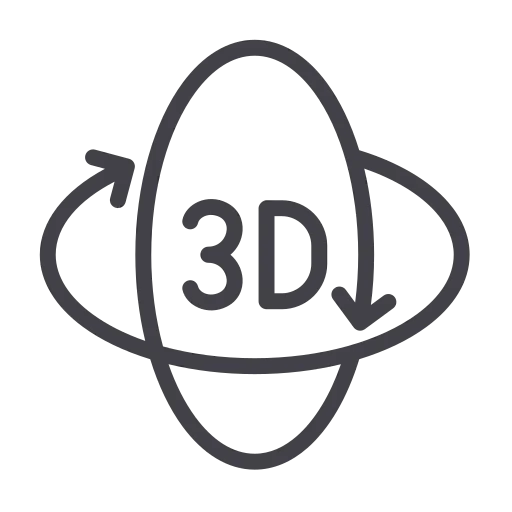 3d dark icon