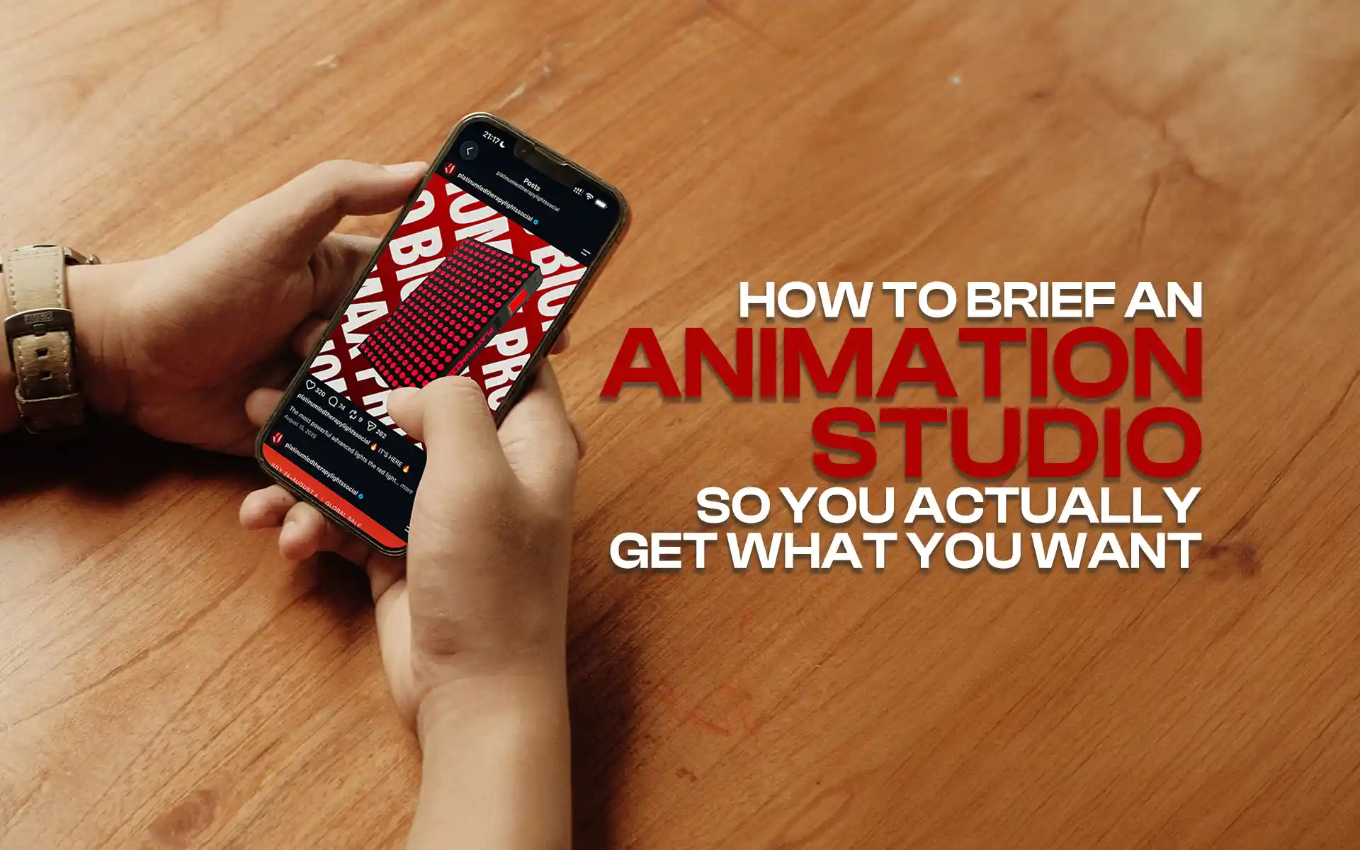 Article title graphic on How to Brief an Animation Studio by Washington DC creative agency Design Noon