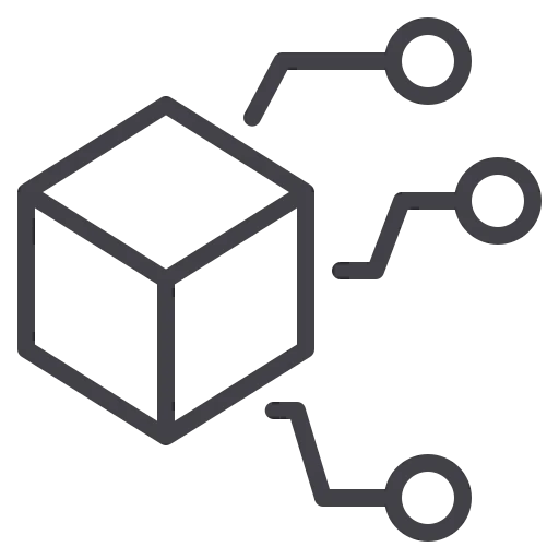 data assets dark icon