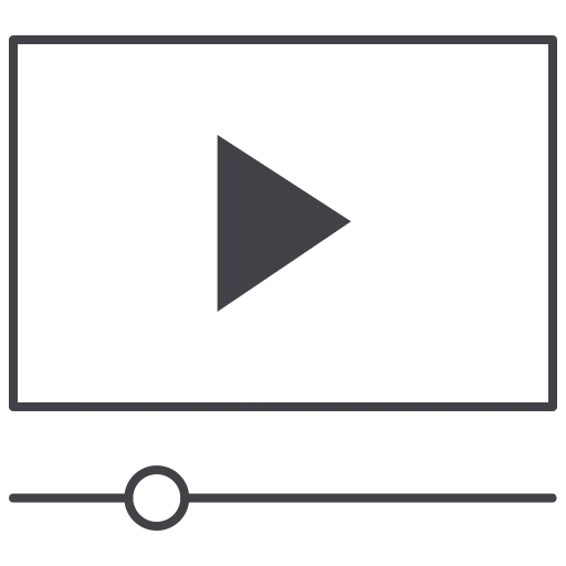 video dark icon