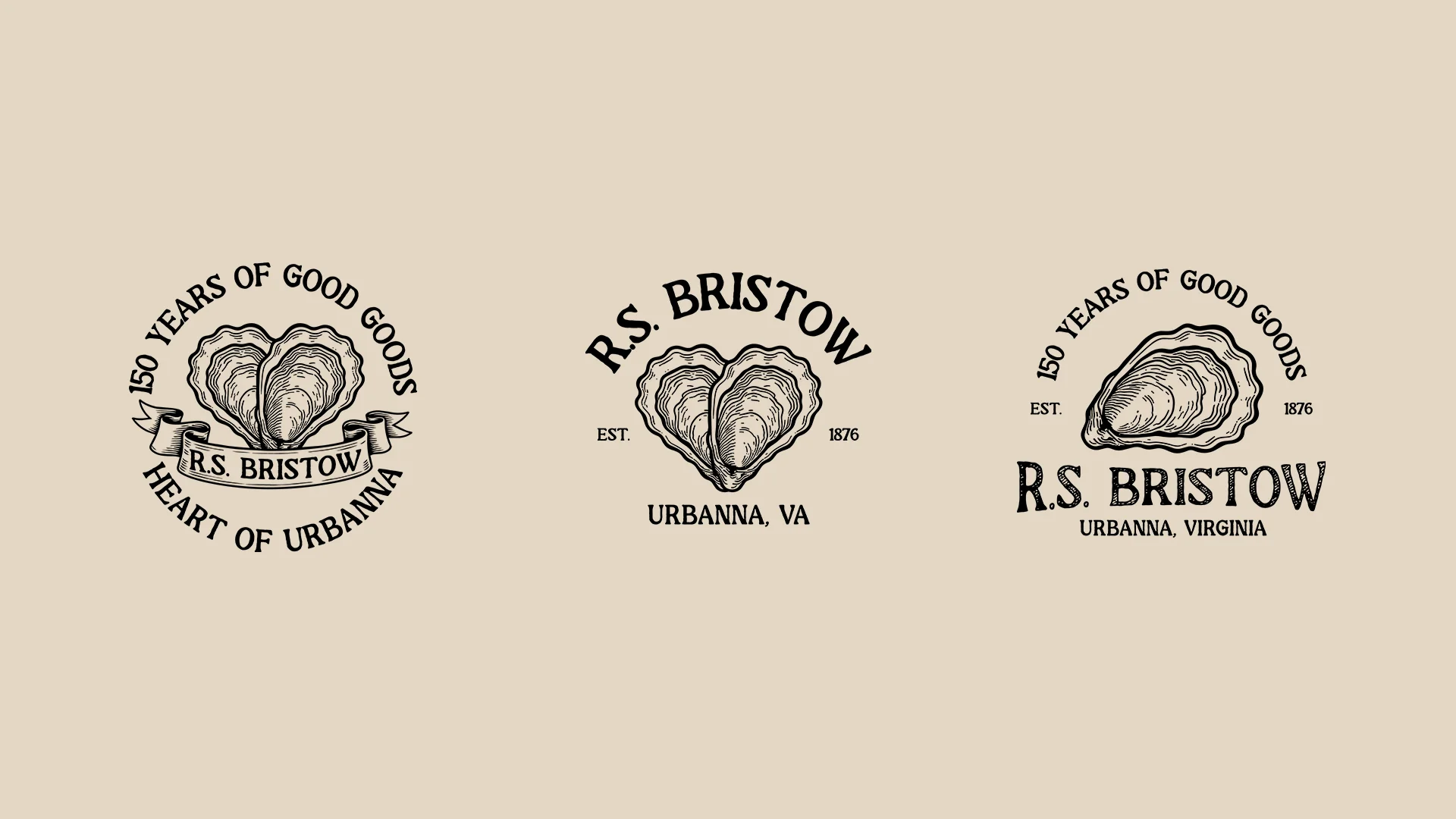 RS Bristow logo suite brand identity rebrand by Washington DC creative agency Design Noon