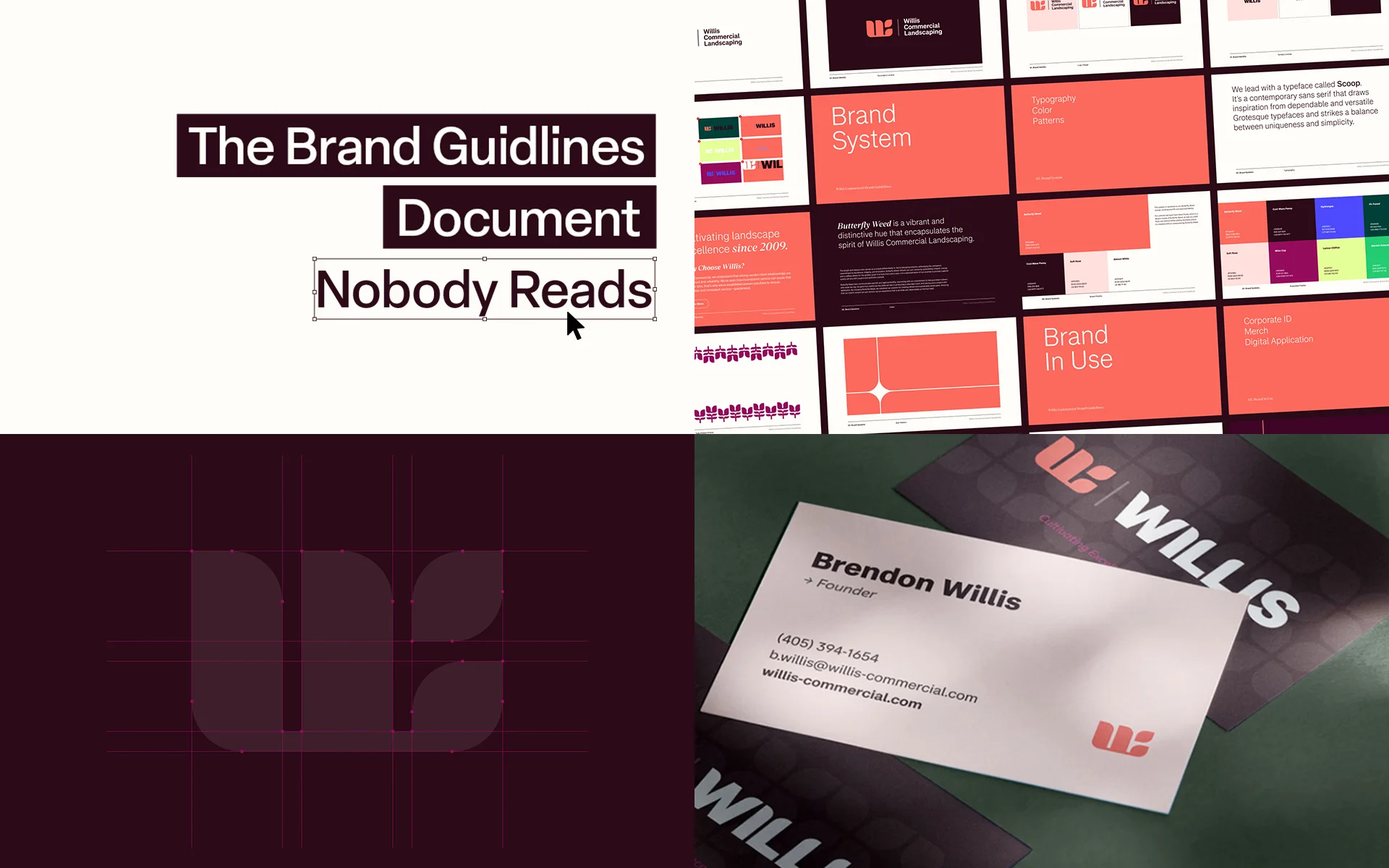 Article title graphic on brand guidelines documents by Washington DC creative agency Design Noon
