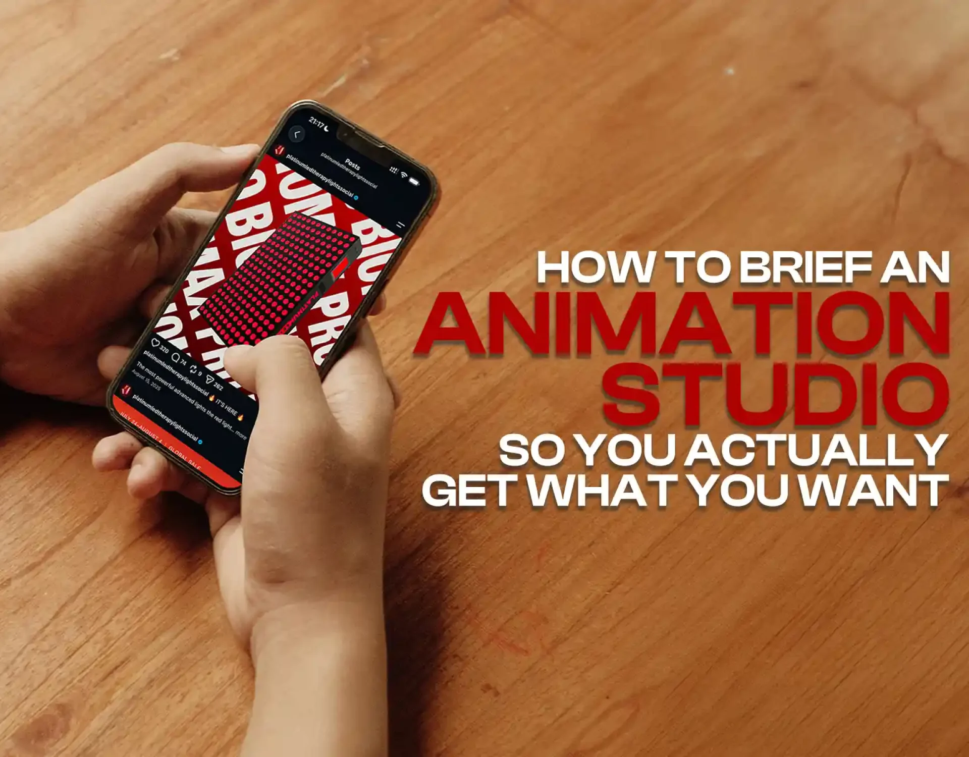 Article title graphic on How to Brief an Animation Studio by Washington DC creative agency Design Noon