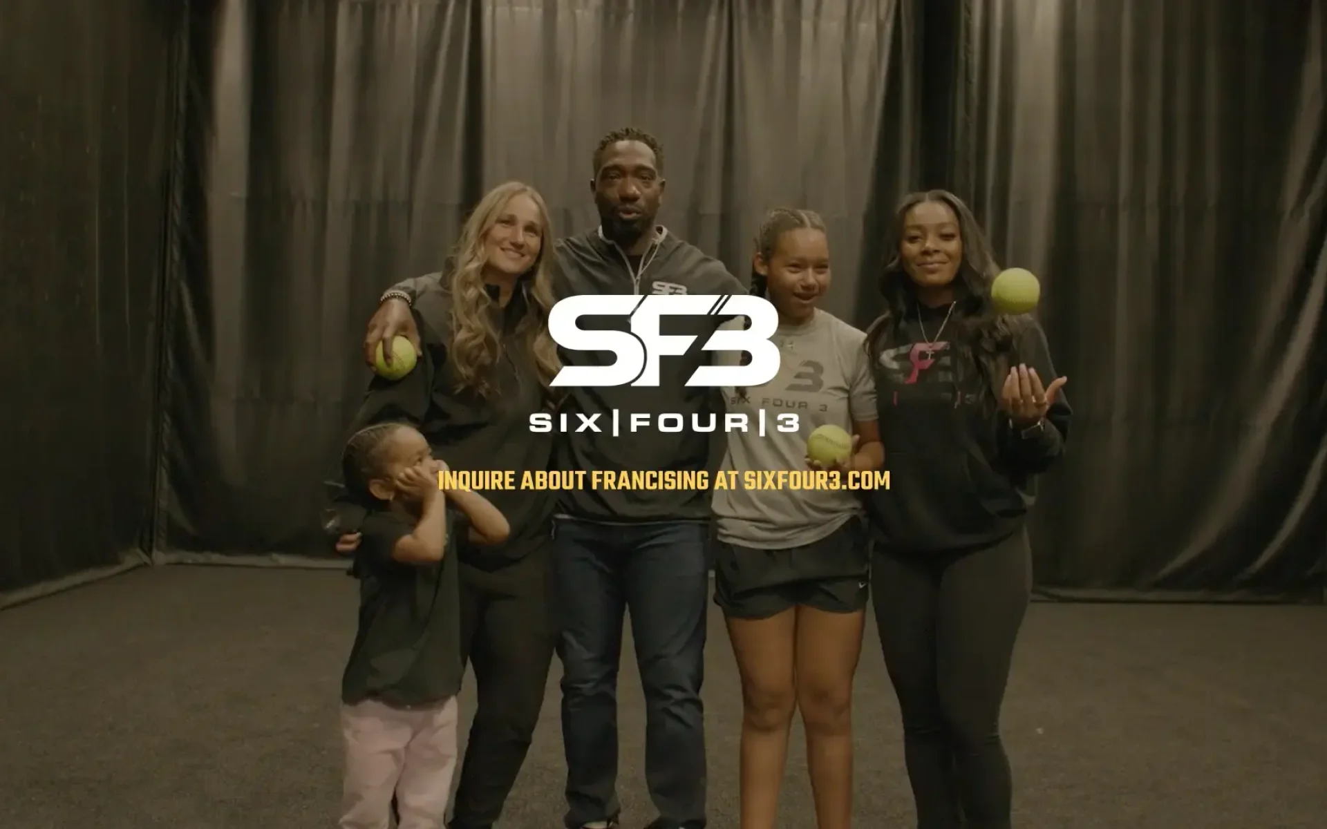 SixFour3 franchising commercial video production featuring softball team and branding by Washington DC agency Design Noon work portfolio