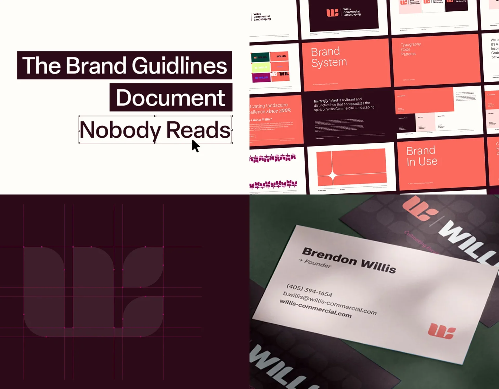 Article title graphic on brand guidelines documents by Washington DC creative agency Design Noon